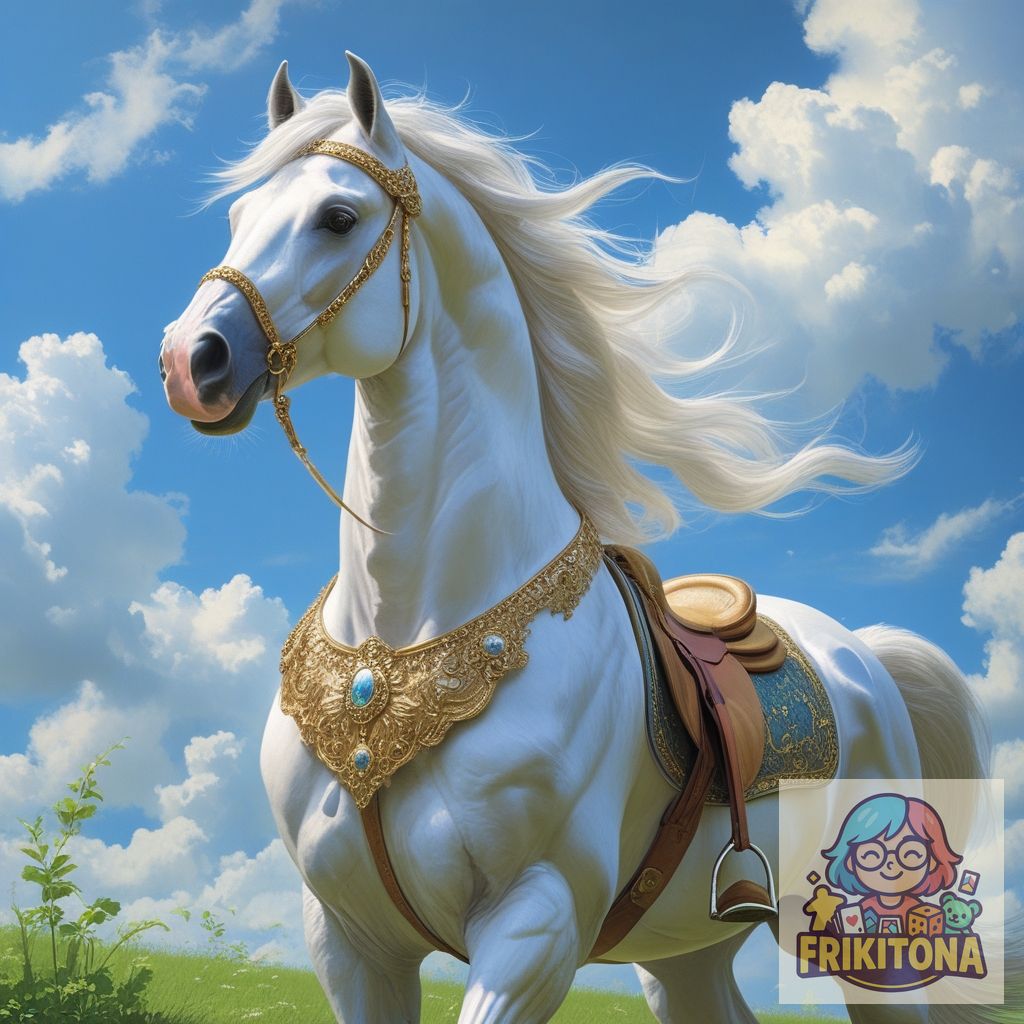 Diamond Painting: Caballo Blanco Majestuoso
