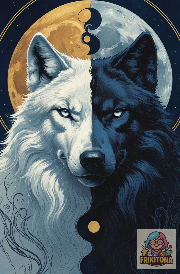 Diamond Painting: Dos Lobos — Dualidad