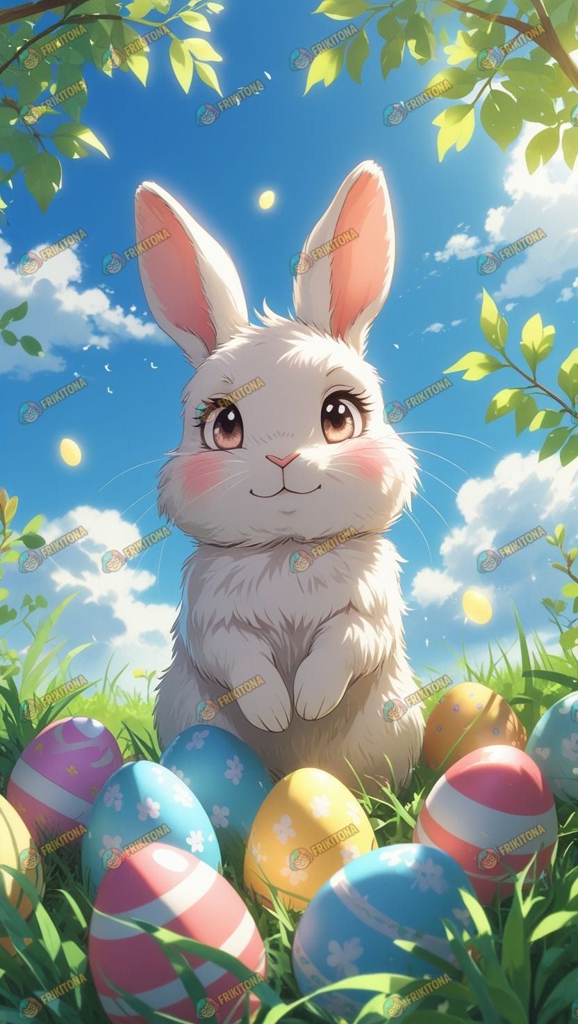 Diamond Painting: Conejito de Pascua Feliz