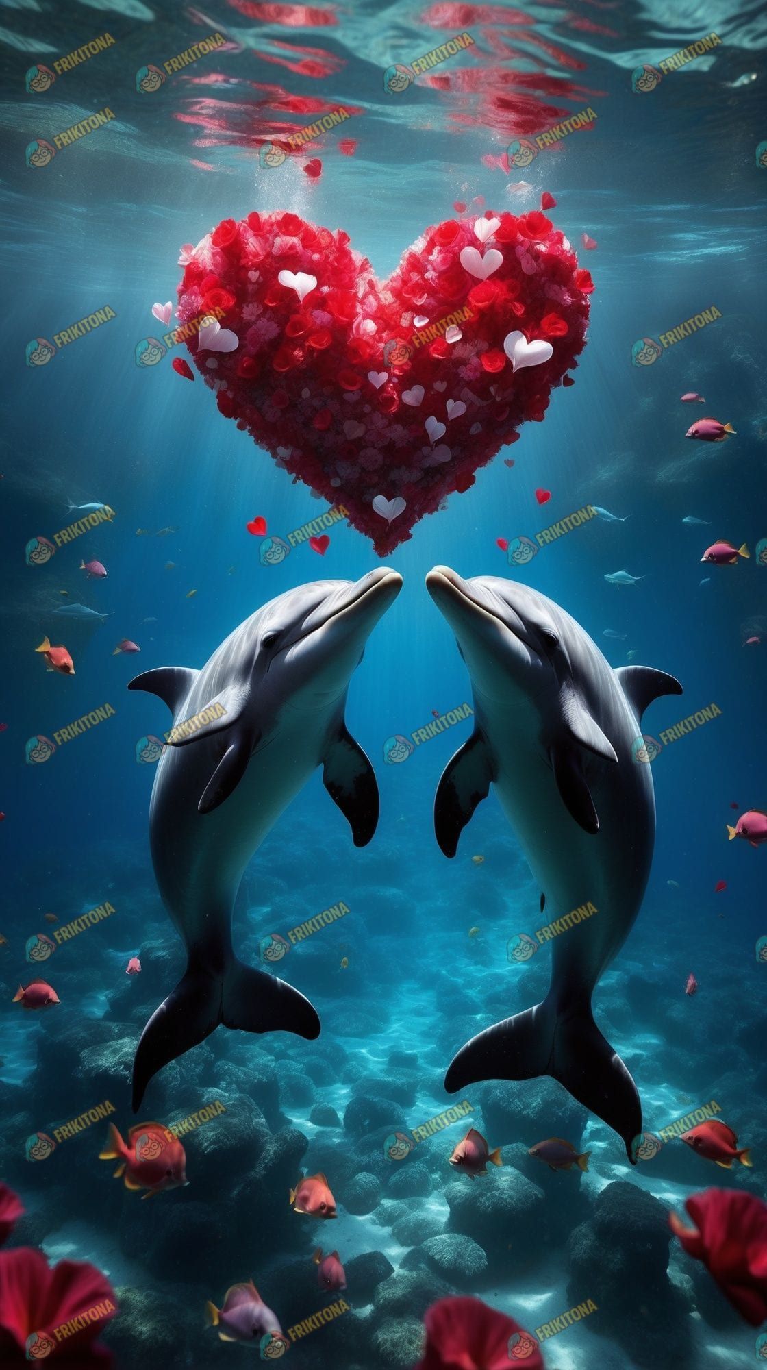 Diamond Painting: Delfines Enamorados del Mar