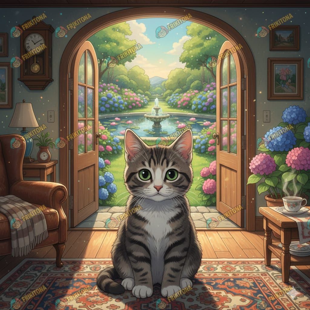 Diamond Painting: Gato Atigrado en el Salón