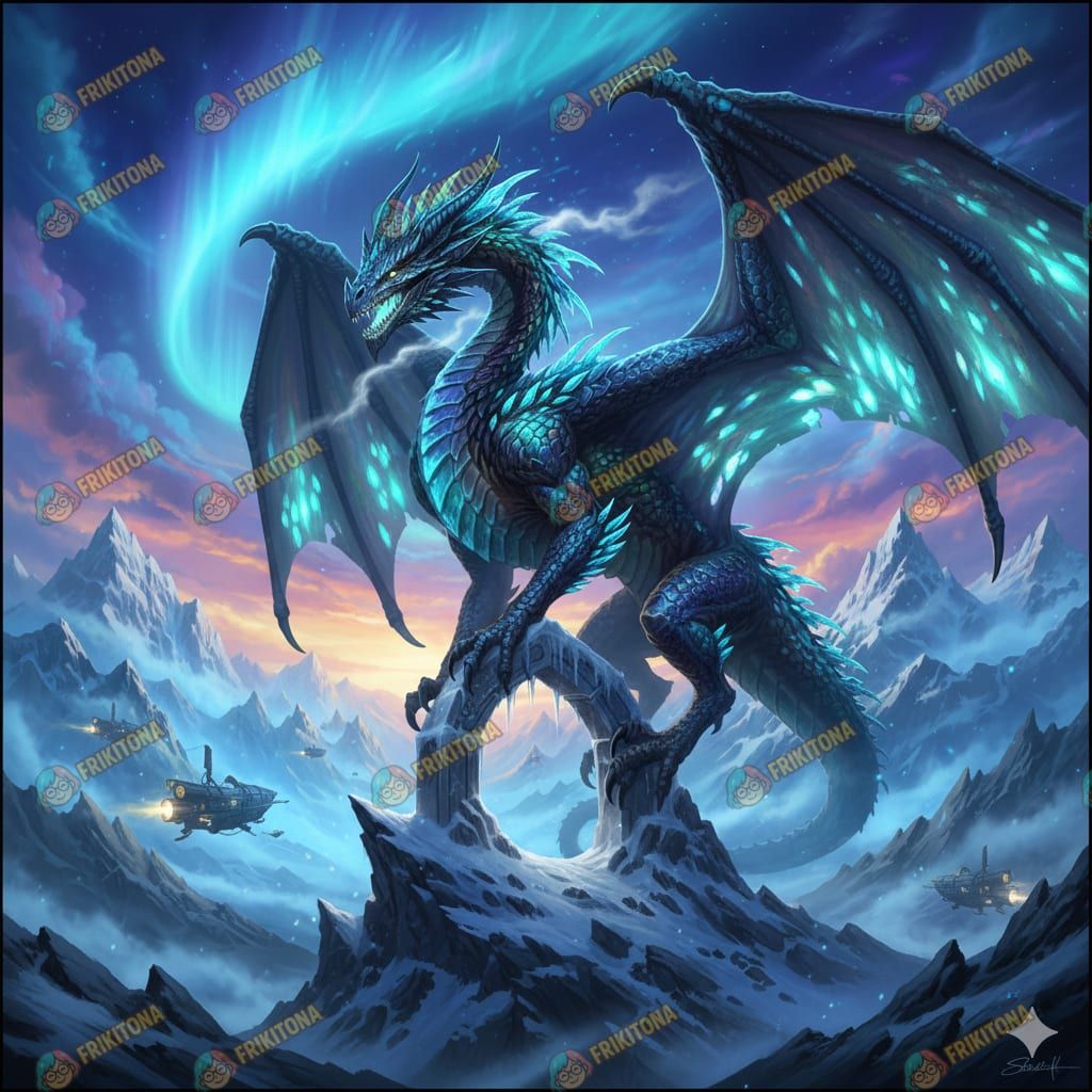 Diamond Painting: Dragón de la Aurora Polar