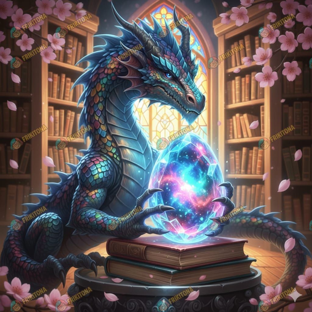 Diamond Painting: Dragón Custodio del Nido Estelar