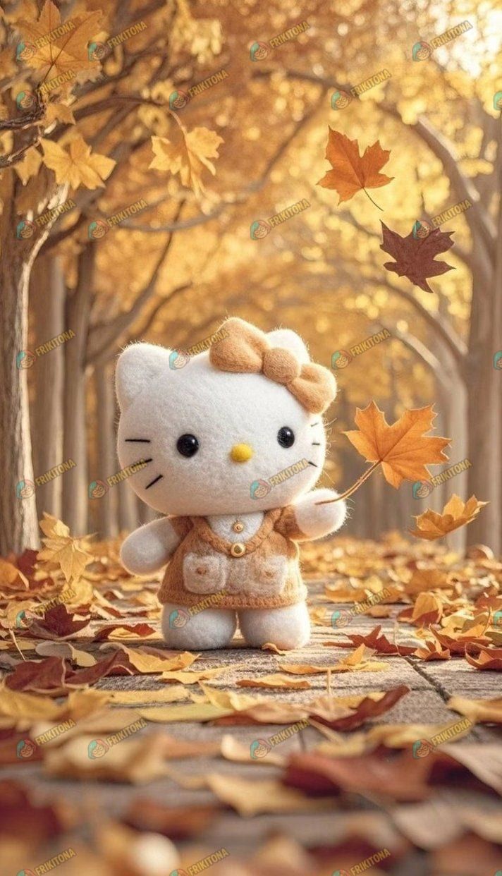 Diamond Painting: Hello Kitty en el Otoño