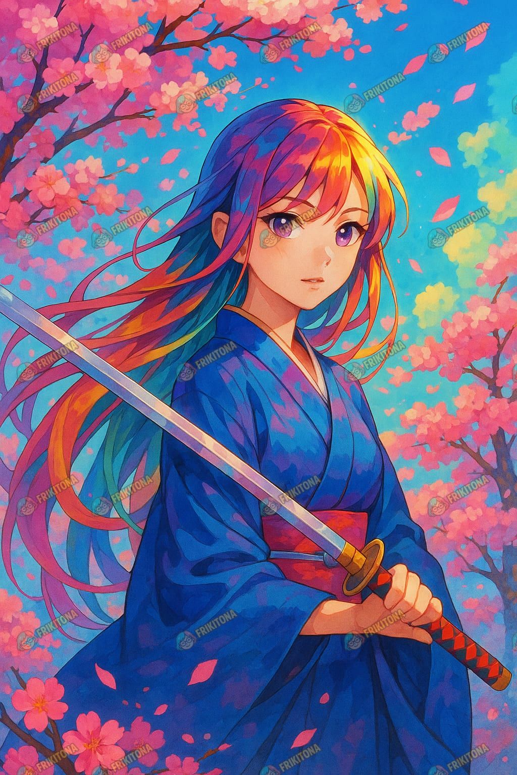 Diamond Painting: Samurái de Colores Eternos