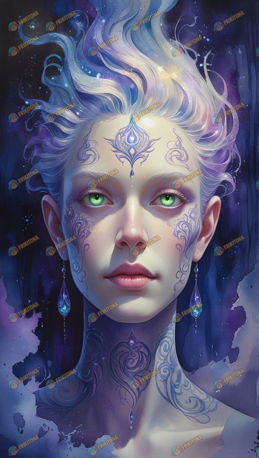 Diamond Painting: Ser Místico de Ojos Verdes