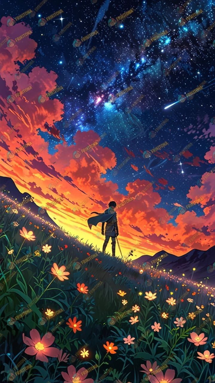 Diamond Painting: Héroe ante el Atardecer Épico