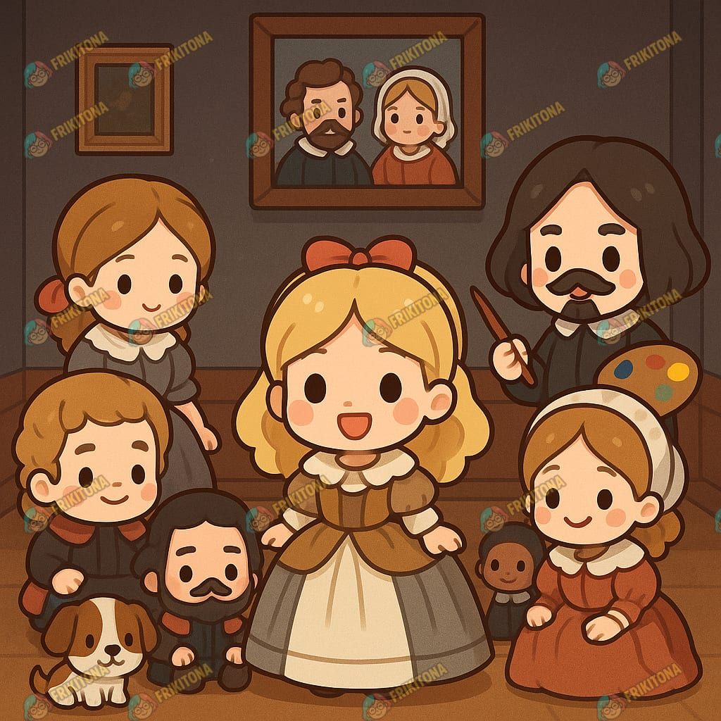 Diamond Painting: Las Meninas en Chibi