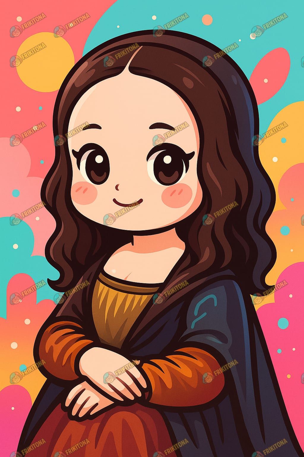 Diamond Painting: La Gioconda Pop Kawaii