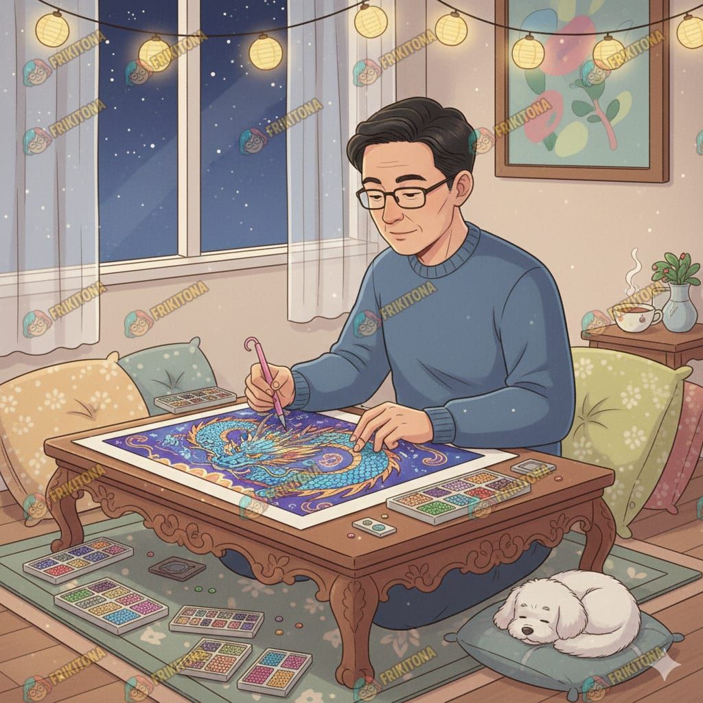 Diamond Painting: Diamantes y un Dragón Dormido