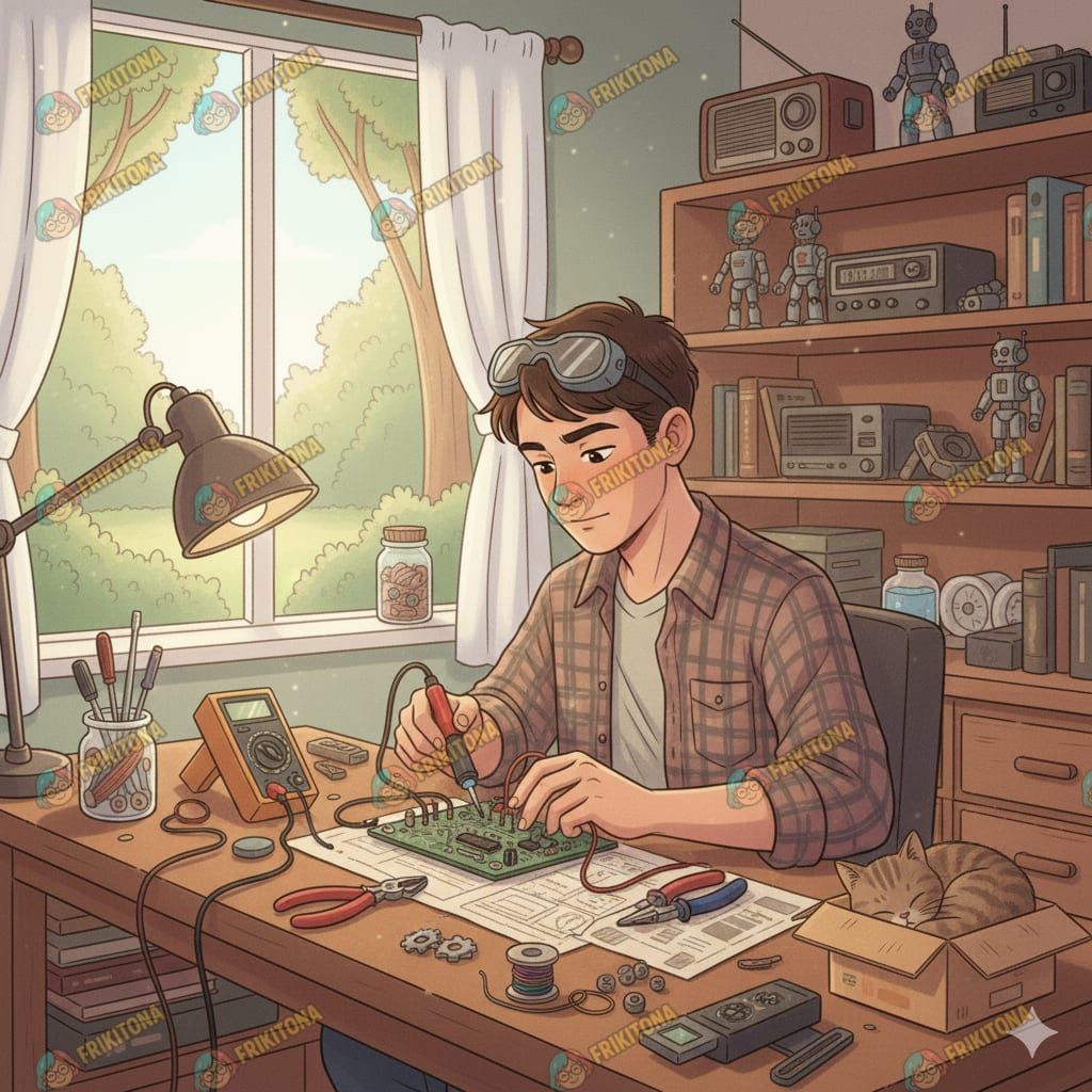 Diamond Painting: Inventor en su Taller Secreto