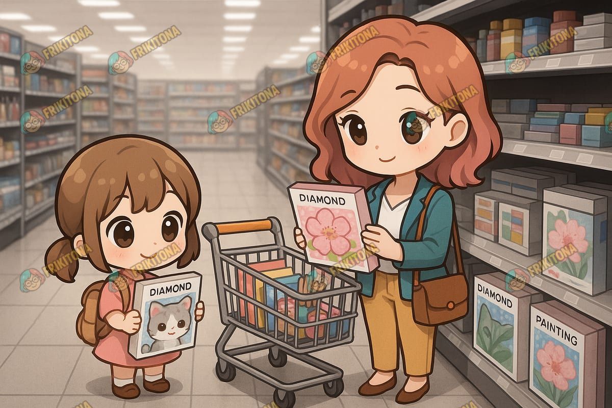 Diamond Painting: Mamá e Hija en Tienda Creativa