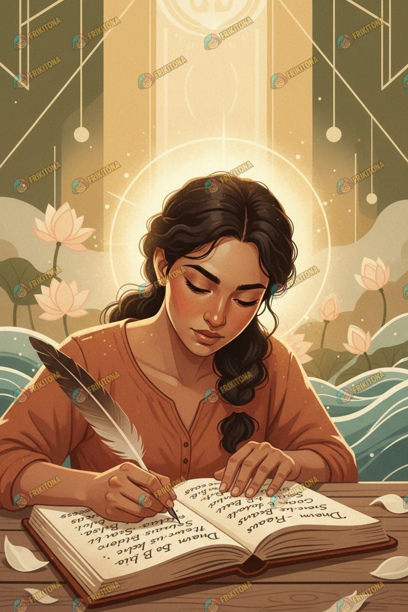 Diamond Painting: Escritora a la Luz del Alma
