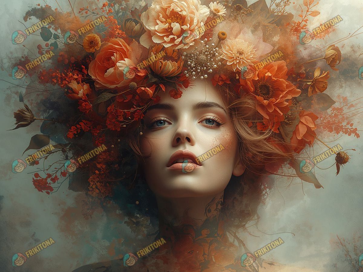 Diamond Painting: Reina de las Flores Otoñales