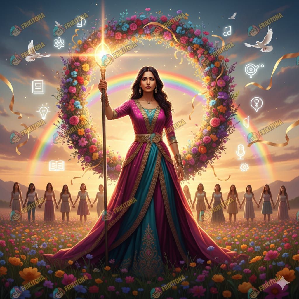 Diamond Painting: Guerrera de Luz y Flores