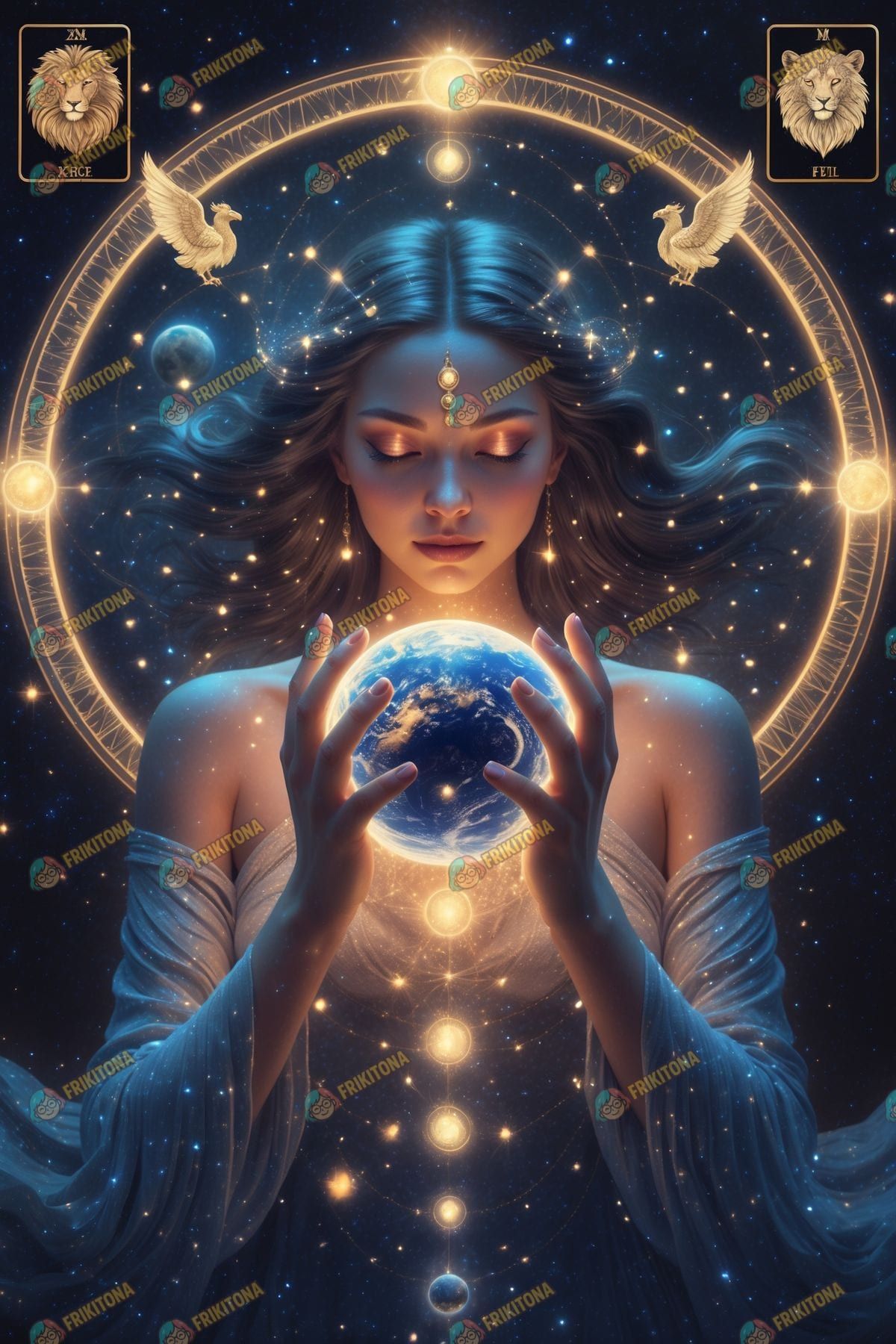 Diamond Painting: Vidente del Tarot Cósmico