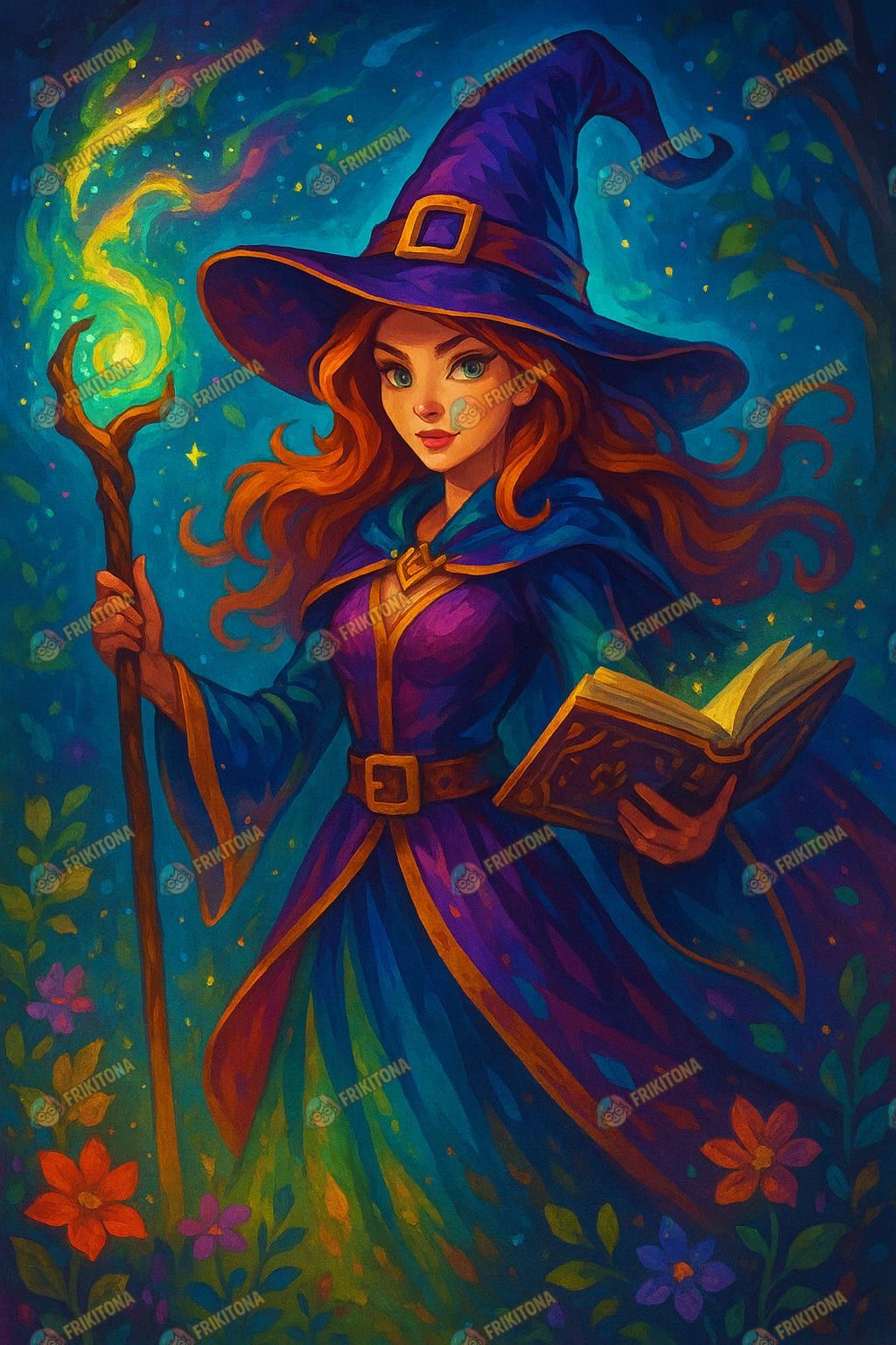 Diamond Painting: Hechicera del Bosque Encantado