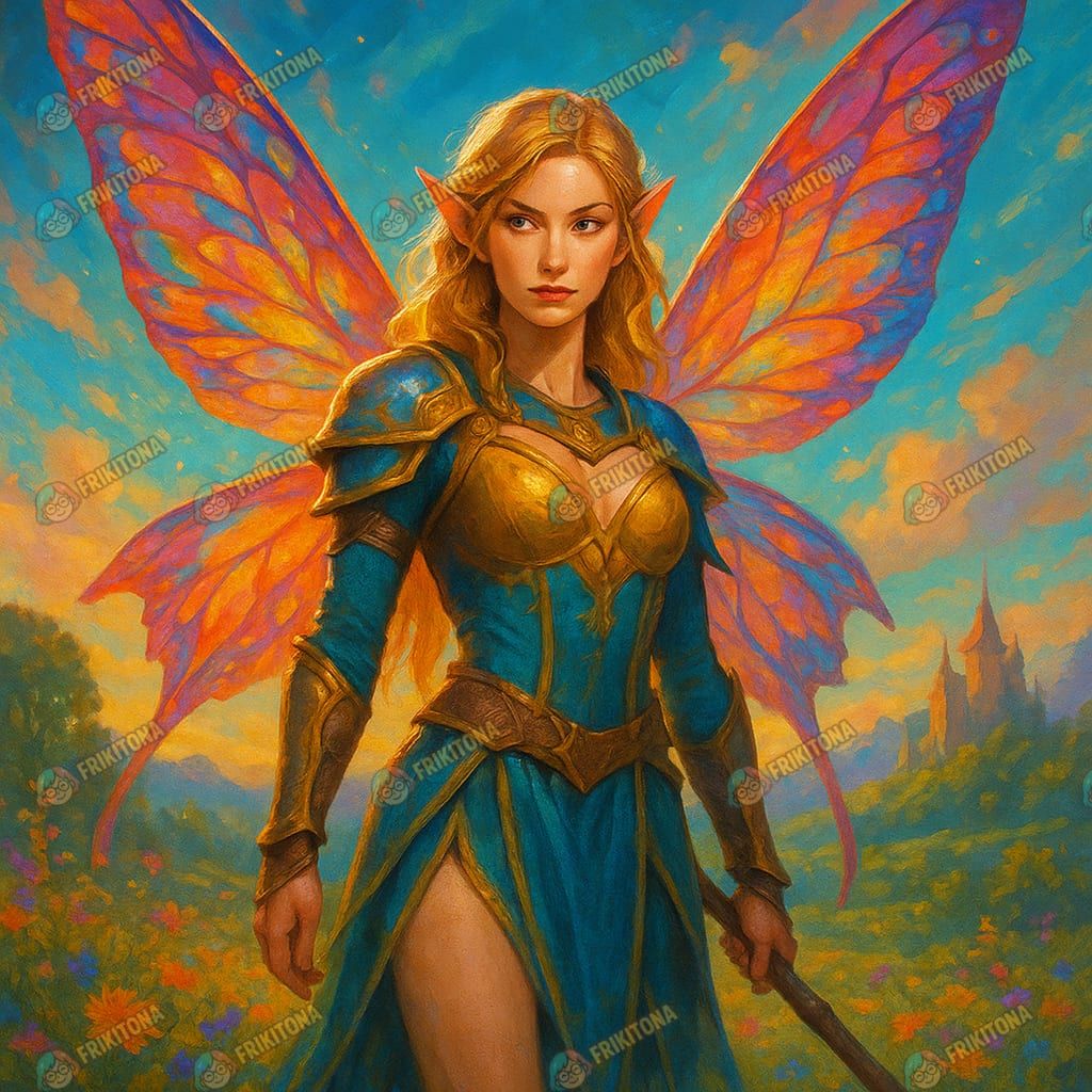 Diamond Painting: Hada Guerrera del Crepúsculo