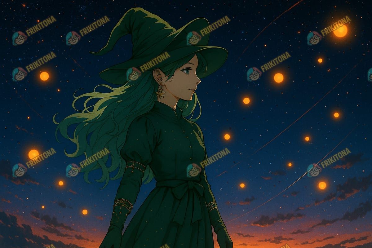 Diamond Painting: Bruja del Anochecer Verde