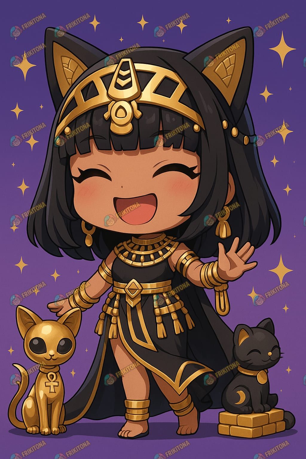 Diamond Painting: Bastet Alegre y Radiante