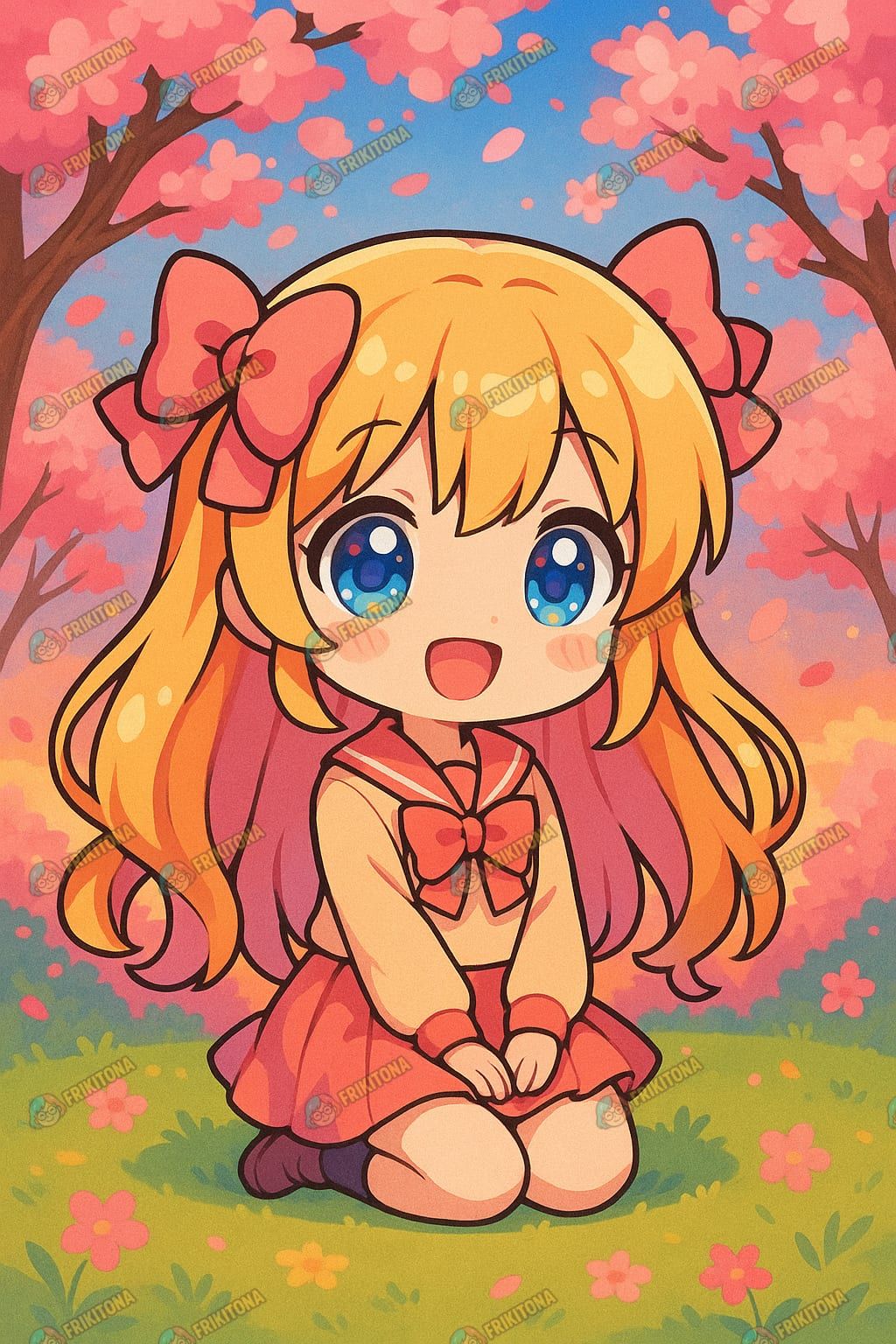 Diamond Painting: Niña de los Cerezos