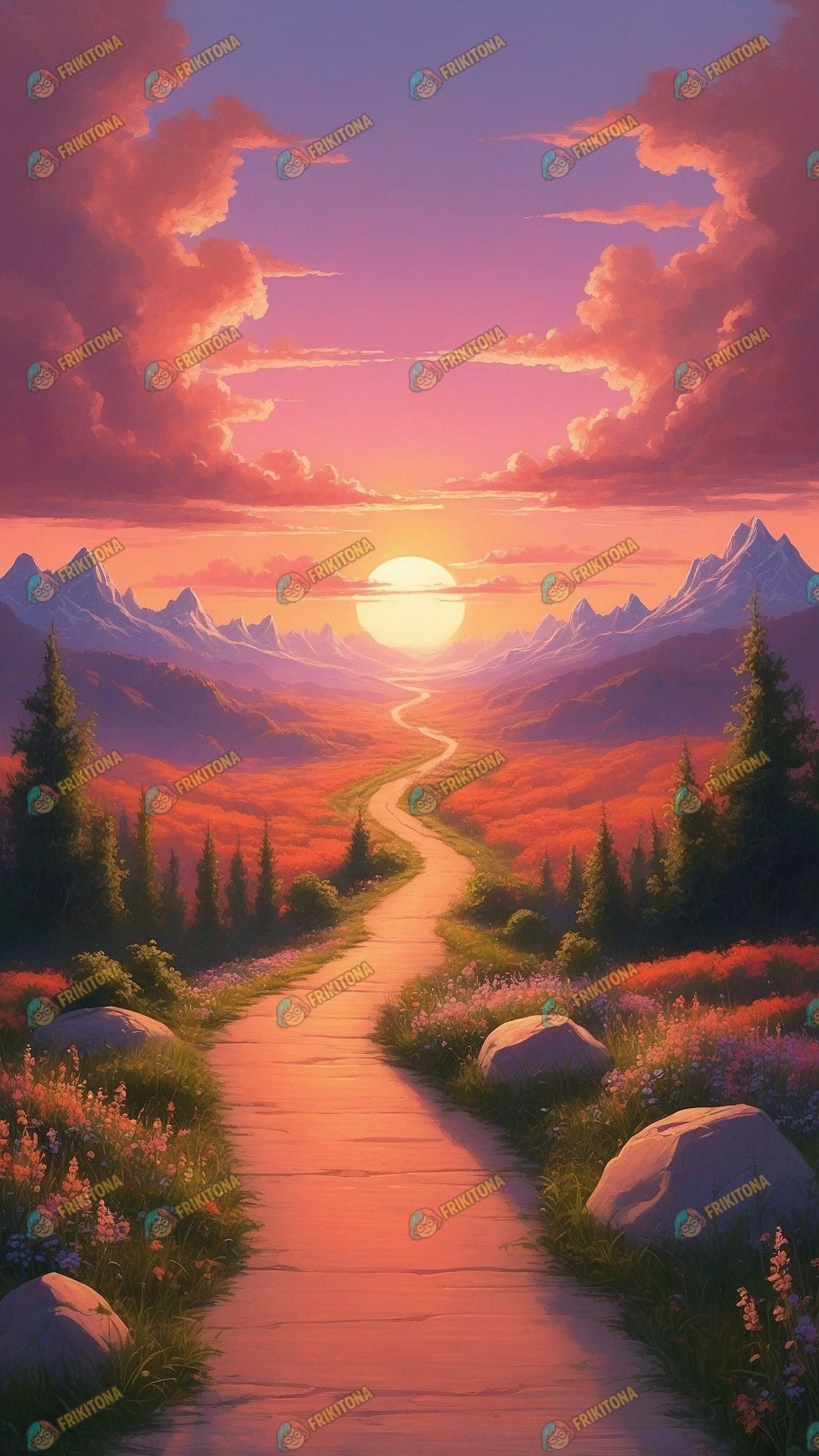 Diamond Painting: Sendero Hacia el Sol