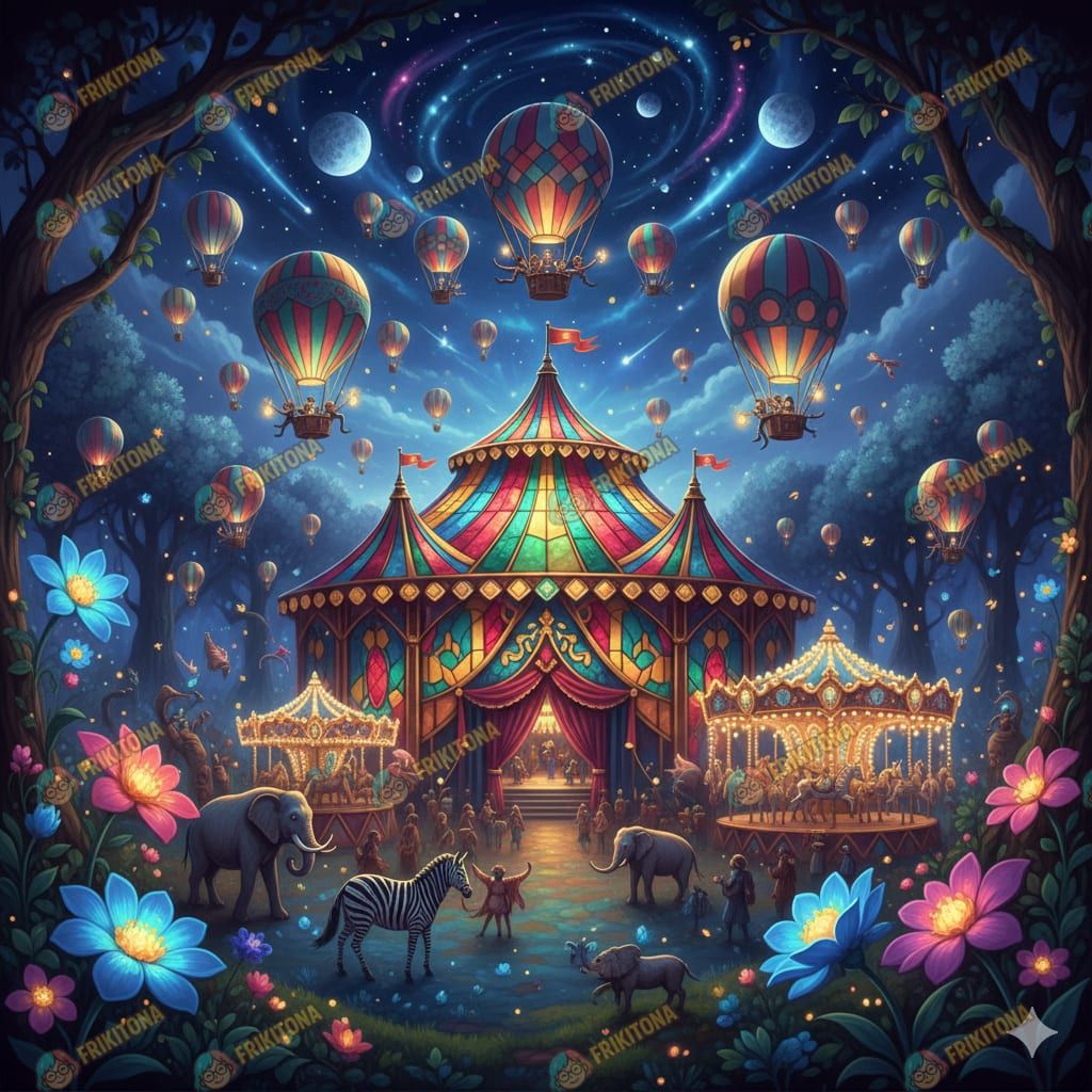 Diamond Painting: Circo Estelar Encantado