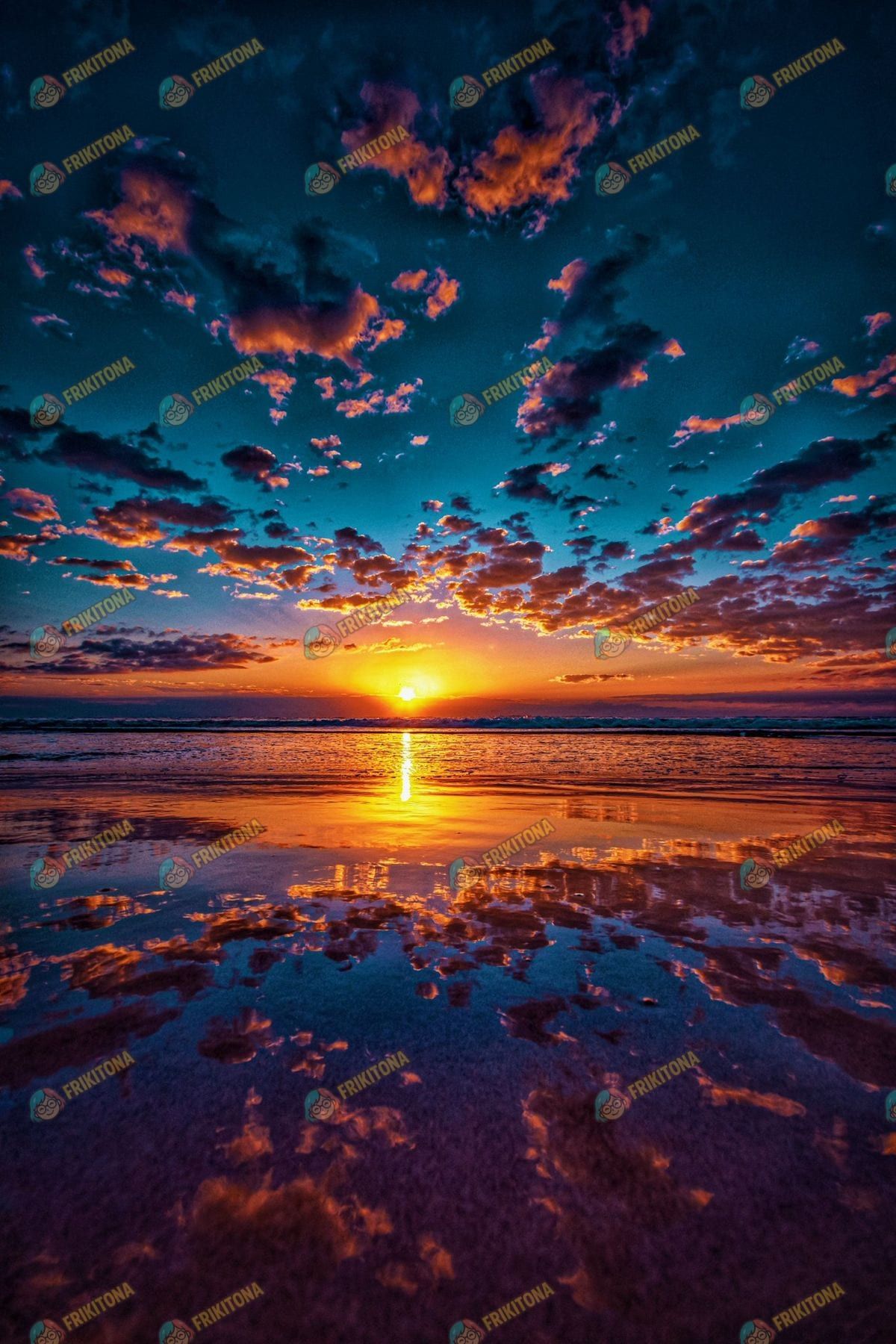 Diamond Painting: Espejo Dorado del Atardecer