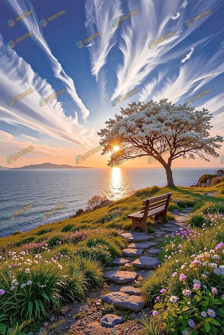 Diamond Painting: Banco Frente al Horizonte