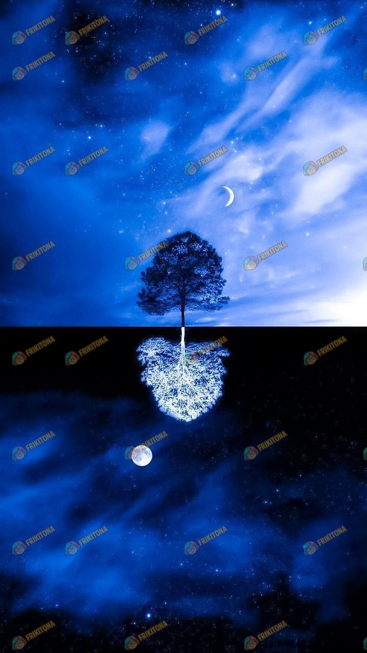 Diamond Painting: Árbol Entre Dos Lunas
