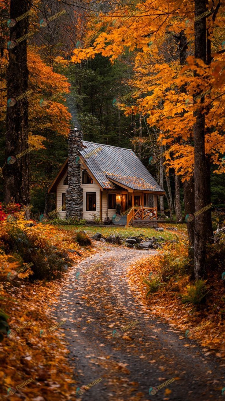 Diamond Painting: Cabaña en Bosque Dorado