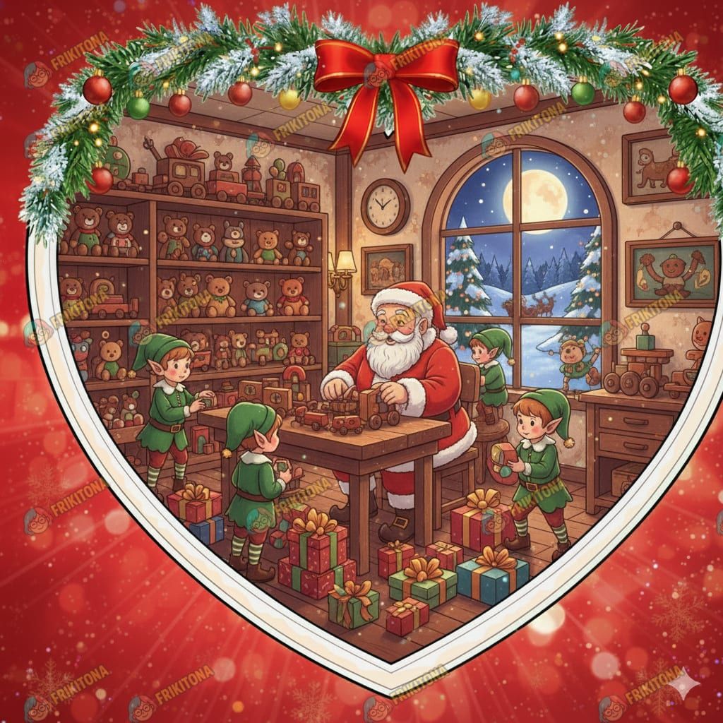 Diamond Painting: Taller mágico de Santa