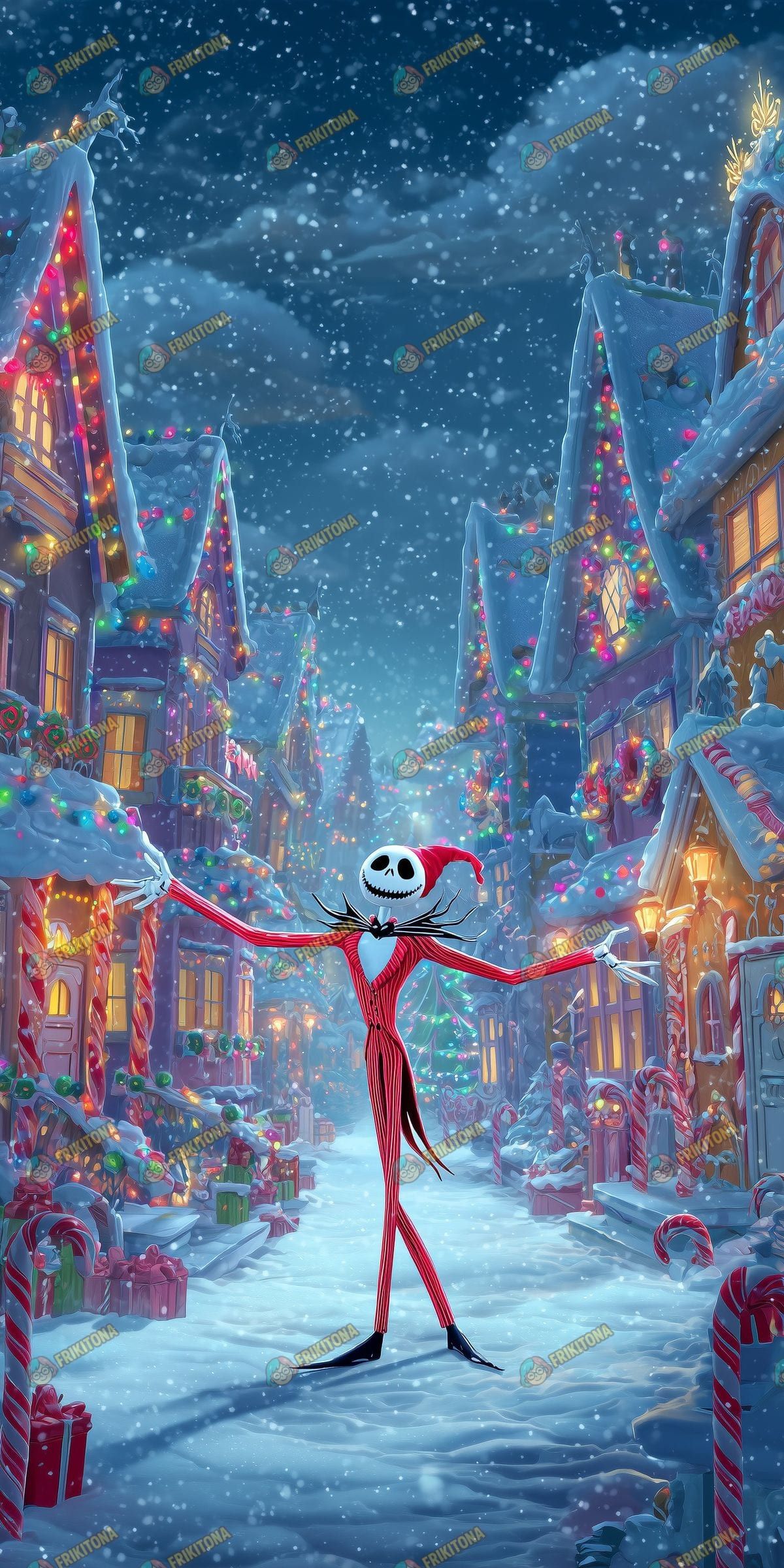 Diamond Painting: Navidad del rey esqueleto