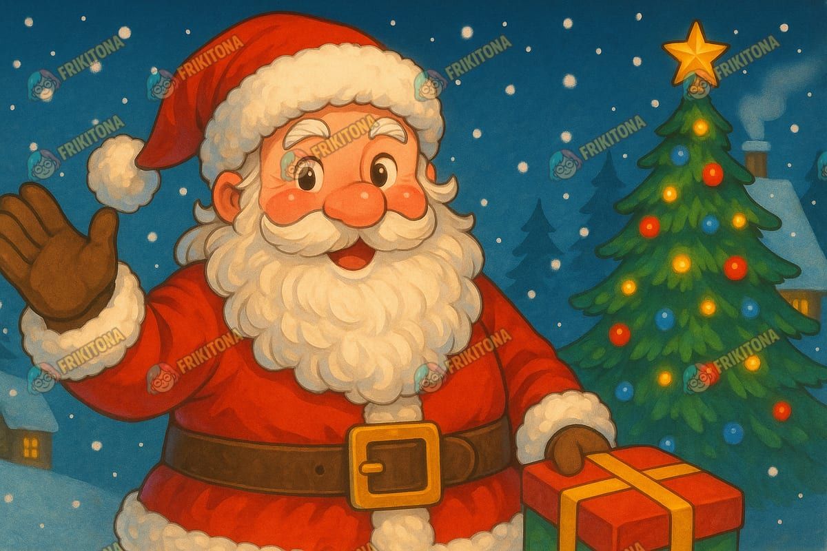 Diamond Painting: Santa Claus te saluda